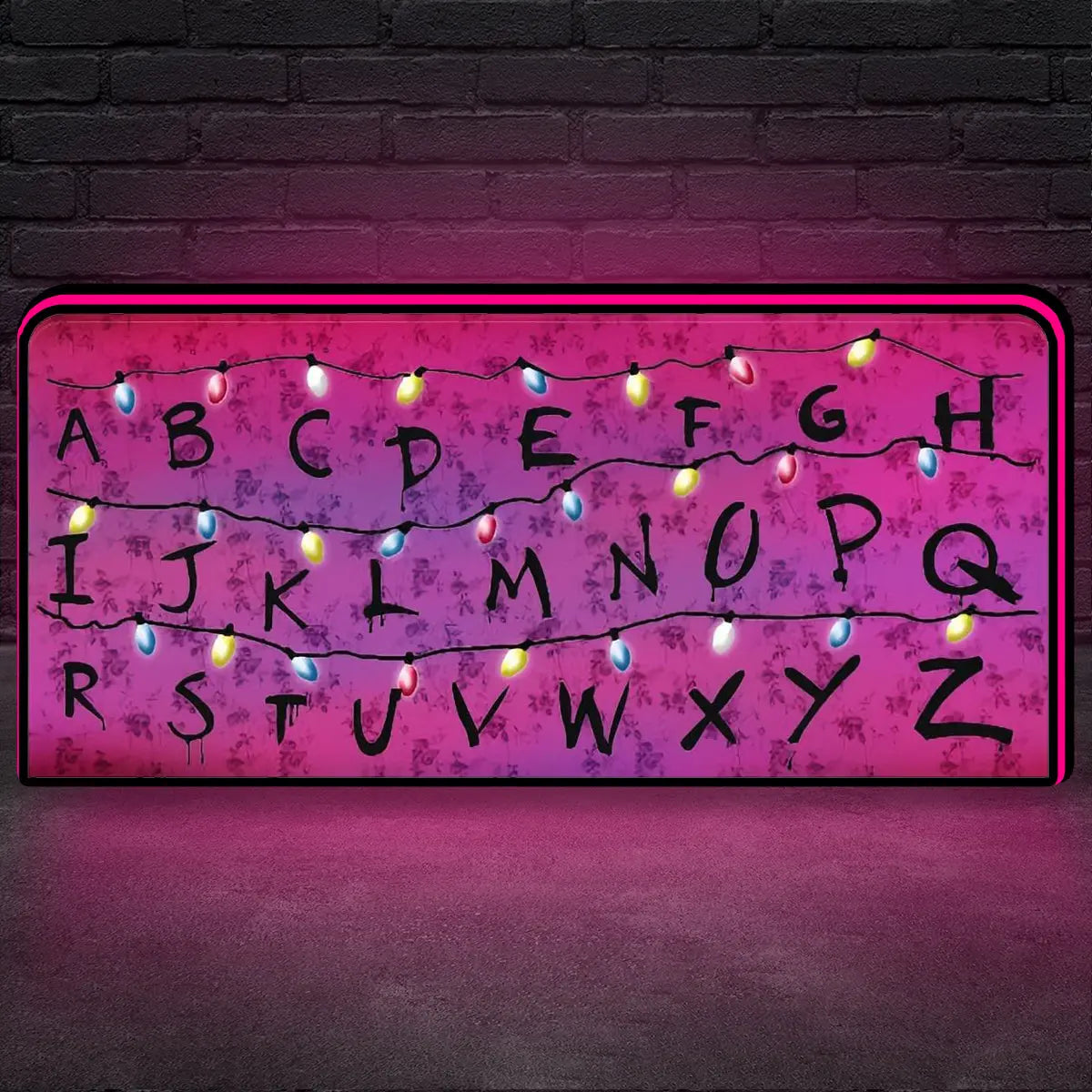 Stranger Things Alphabet Christmas Lights Pinball Topper Lightbox Arcade Gaming Light box for Man's Cave FYLZGO Signs