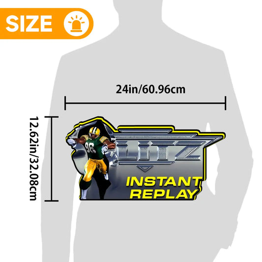 NFL Blitz 99 3D Printed LED Lightbox for Gaming Room Decor, Classic Arcade Gaming Lightbox FYLZGO Signs