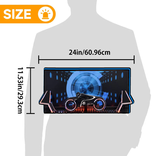 NEW TOPPER 2025 for STERN PIN TRON Legacy Tron Pinball Topper, 3D Printed Lightbox Powered by USB Band Dimm Man's Cave FYLZGO Signs