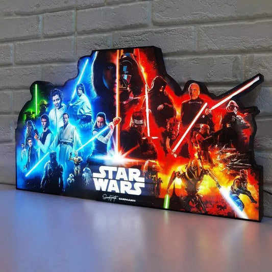 Star Wars Pinball LED Lightbox, Star Wars Pinball Topper, USB powered and with Dimming Function, design for Stern Star Wars Pinball FYLZGO Signs