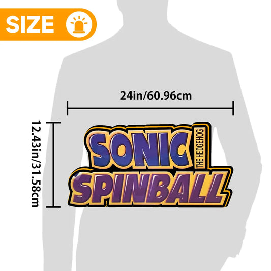 Sonic Pinball Topper Lightbox for Sega Pinball Machine, Arcade Gaming Light box for Man's Cave FYLZGO Signs