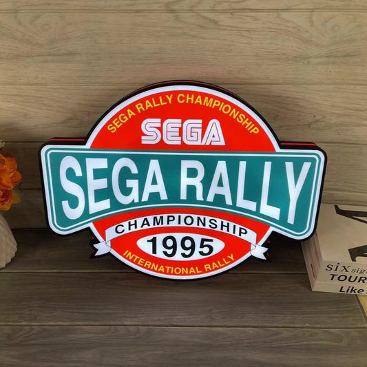 SEGA Rally Championship 1995 Logo 3D LED Light Box FYLZGO Signs