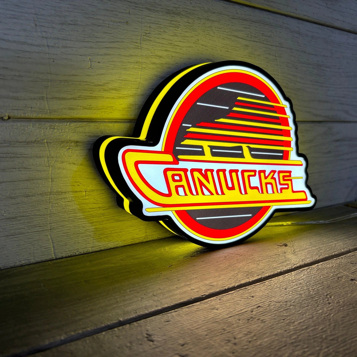 Canucks Skate NHL Led LightBox Sign, Lamp, Hockey Room Decoration FYLZGO Signs