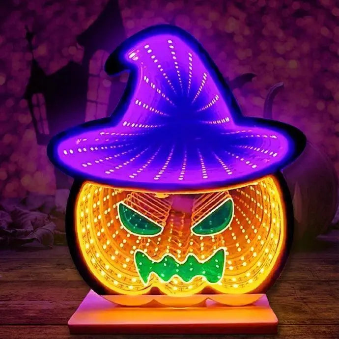 Scary Pumpkin Horror Neon Halloween Decoration FYLZGO Signs