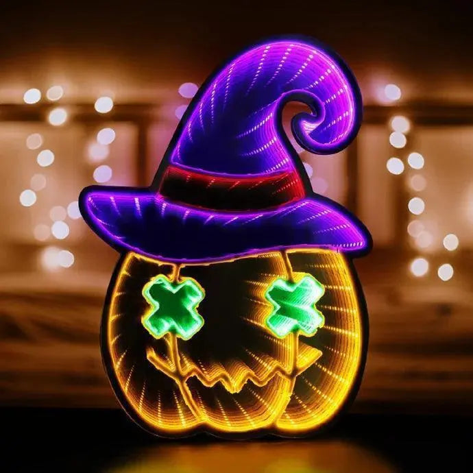 Guilty Pumpkin Horror Neon Halloween Decoration FYLZGO Signs