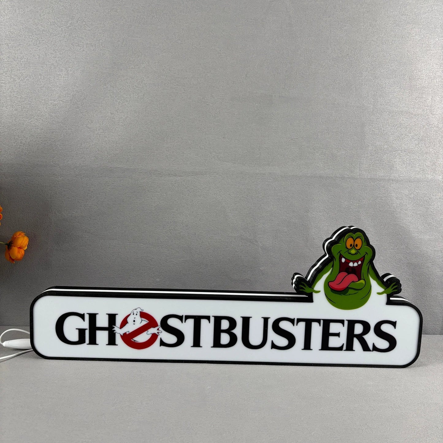 Ghostbusters Pinball Topper Lightbox with Ghostly LED, Pinball Arcade Decor, Perfect for Game Room or Pinball Machine FYLZGO Signs