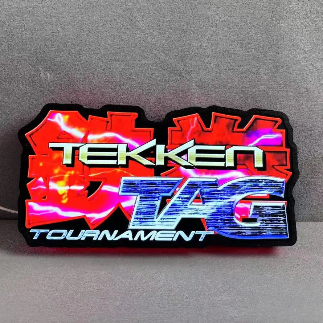 Tekken 3 Tag Tournament 3D Printed LED Lightbox FYLZGO Signs