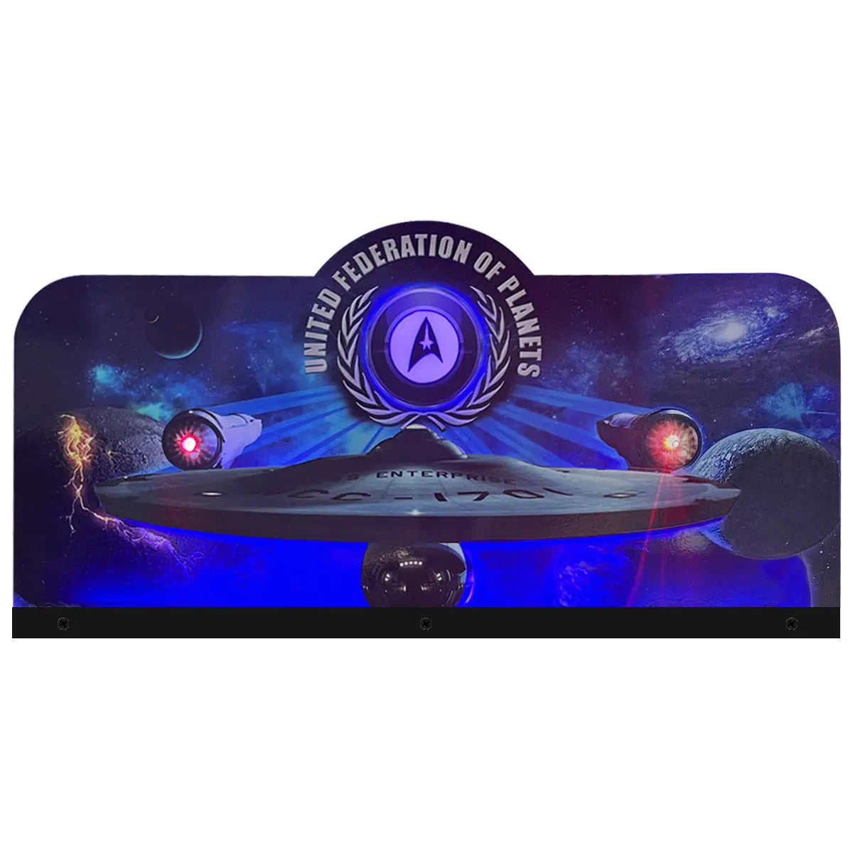 Stern Star Trek Pinball Topper 3D Acrylic LED Topper, For Stern Pinball Machine, Pinball Topper FYLZGO Signs