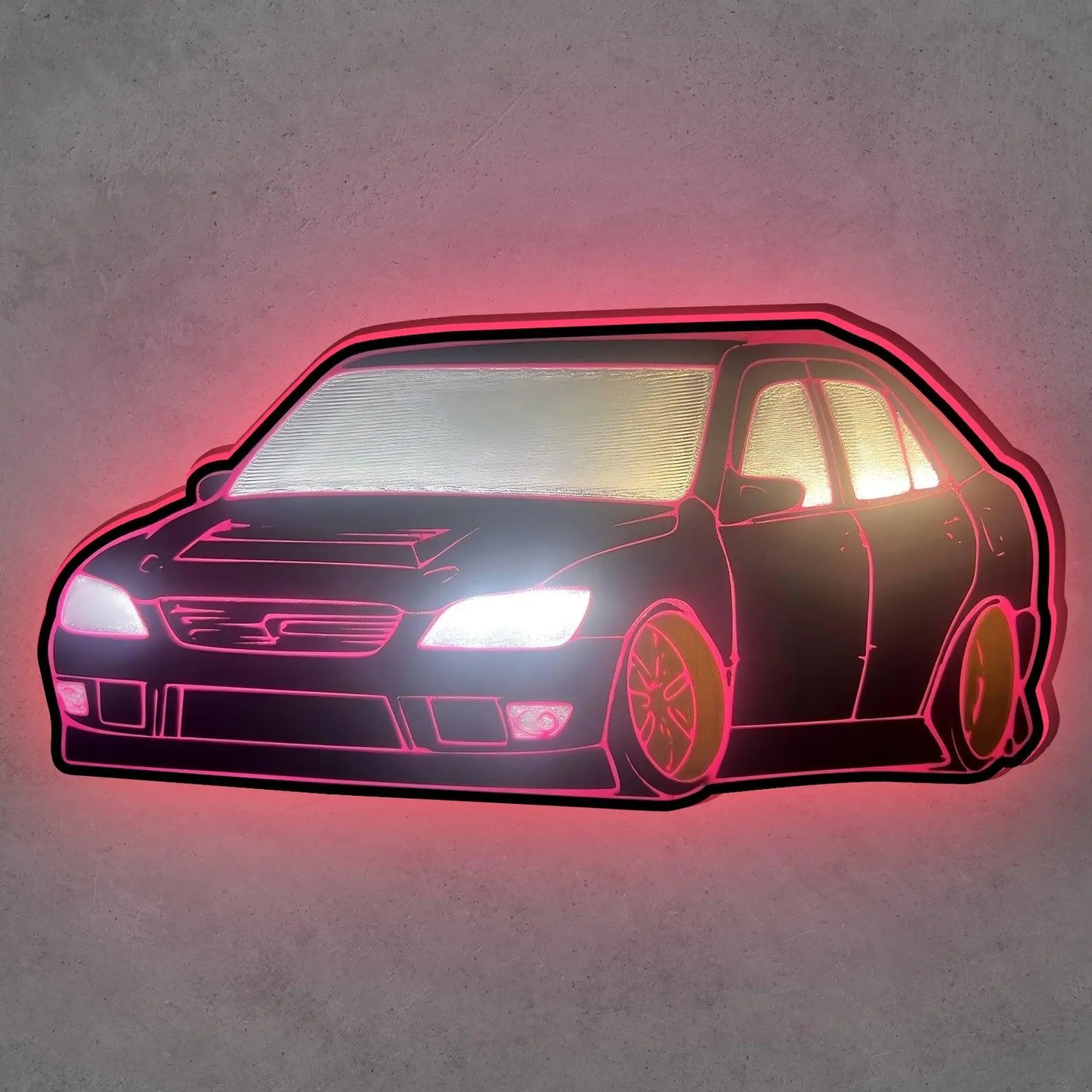 LEXUS IS300 multicolor 3d printed lightbox FYLZGO Signs