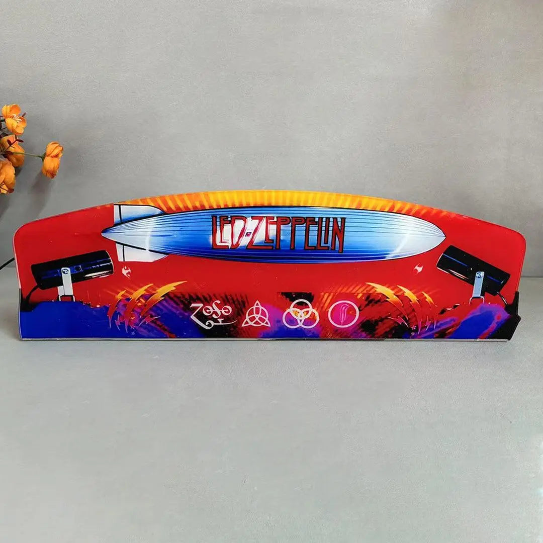 Led Zeppelin Pinball Acrylic LED Topper, for Pinball Machine, Pinball Topper FYLZGO Signs
