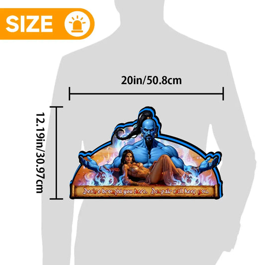 Tales of the Arabian Nights Pinball Topper, For Williams Pinball Mahine, Pinball Topper for Game Room Decor Man's Cave FYLZGO Signs