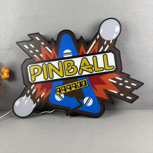 Game and Watch Pinball logo 3D Printed Lightbox Lamp Light, Logo 3D Printed Lightbox FYLZGO Signs