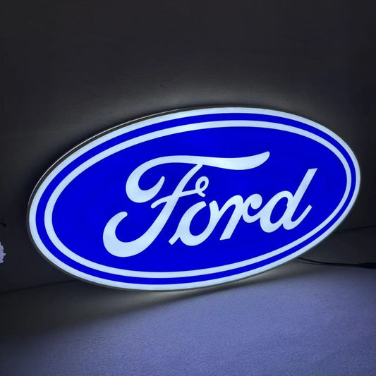 Ford Logo Car Logo LED Lightbox 3D Printed Lightbox FYLZGO Signs
