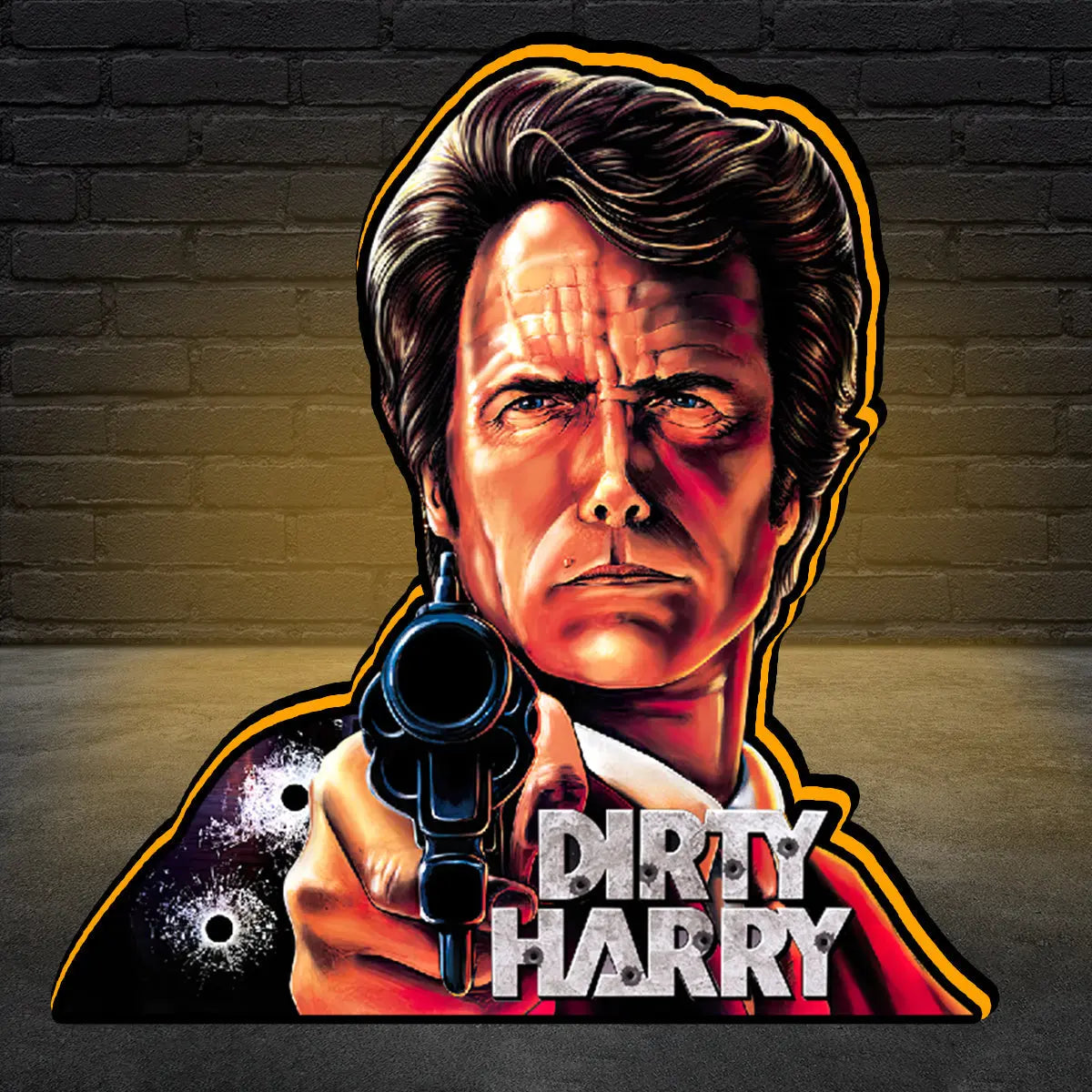 Dirty Harry Pinball Topper, Pinball Arcade Decor, for The Williams Pinball Machine Topper, Mans Cave Decor FYLZGO Signs