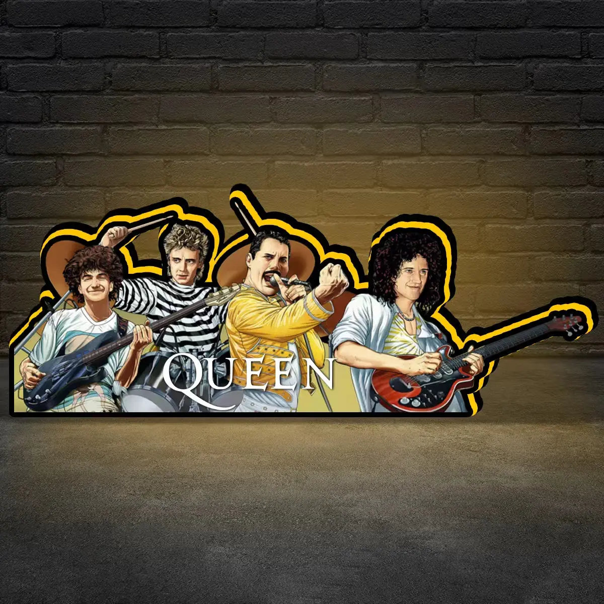 Queen Pinball Topper, Pinball Arcade Decor, for The Pinball Brothers Pinball Machine Topper, Mans Cave Decor FYLZGO Signs