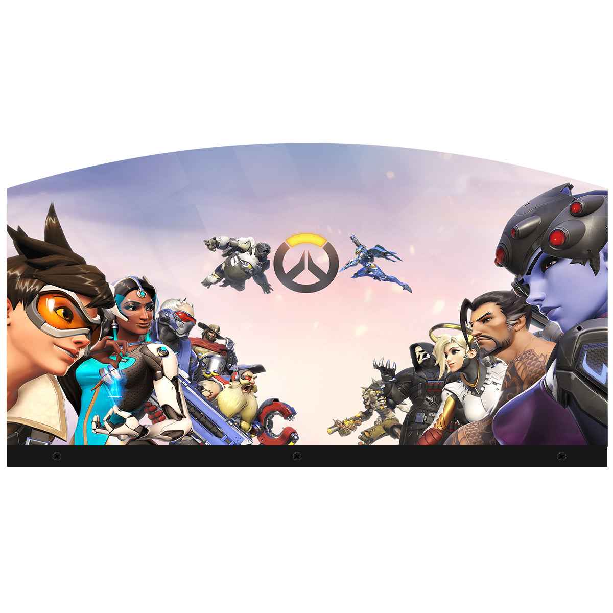 Overwatch Arcade Acrylic LED Topper, for Arcade Game Machine, Pinball Topper