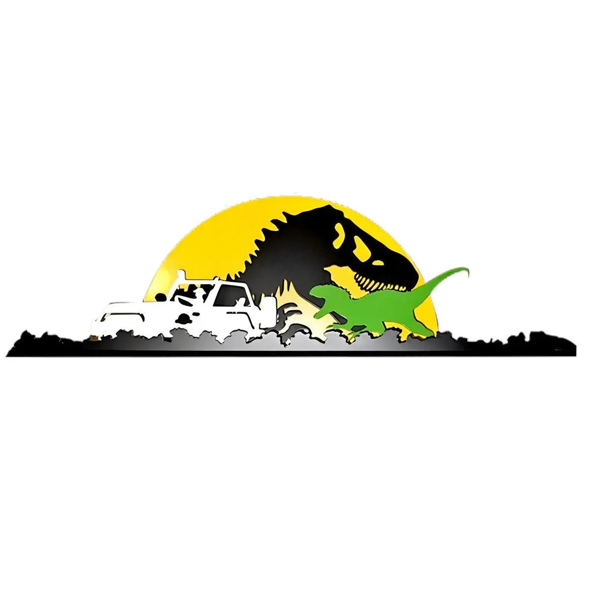 Jurassic Park Pinball Silhouette Topper FYLZGO Signs