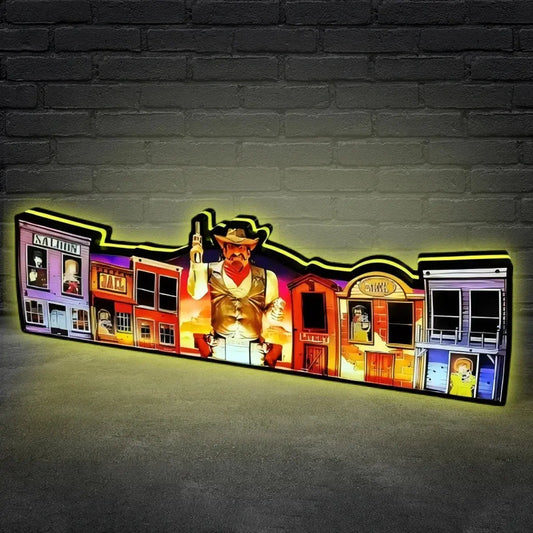 Cactus Canyon Special Edition Topper, Video Game Machine LED Lightbox , Pinball Arcade Decor, Special Edition Plus Topper for CGC Pinball Machine FYLZGO Signs