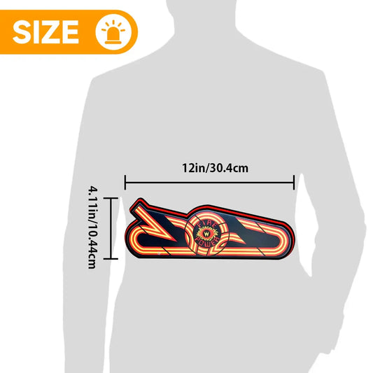 Topper Filliper for Fire power Logo Led lightbox for Pinball Machine, 3D Printed Lightbox USB Powered & Full Dimmable FYLZGO Signs