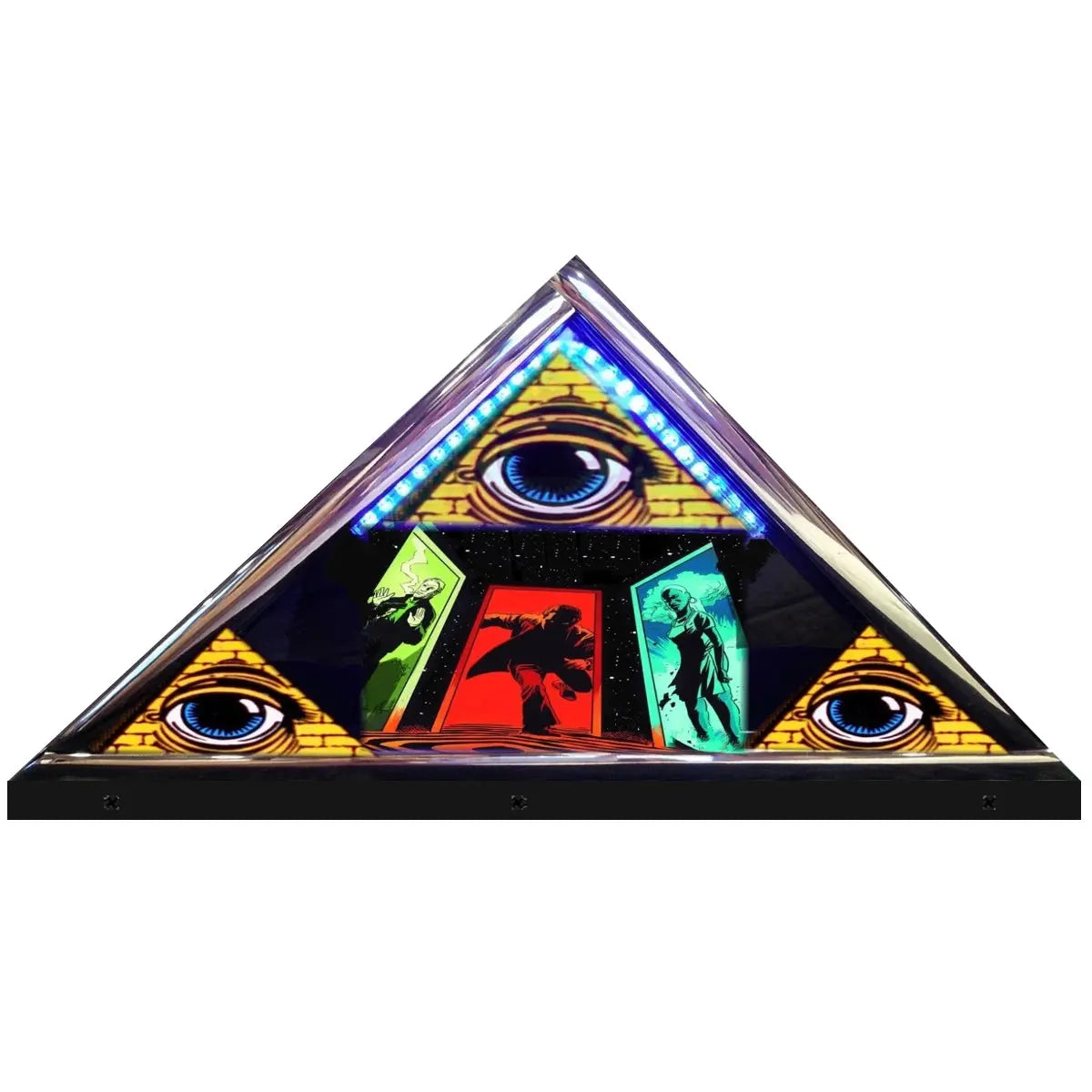 Twilight Zone Topper Pyramid Encased 3D Acrylic LED Topper, for Pinball Machine, Pinball Topper FYLZGO Signs