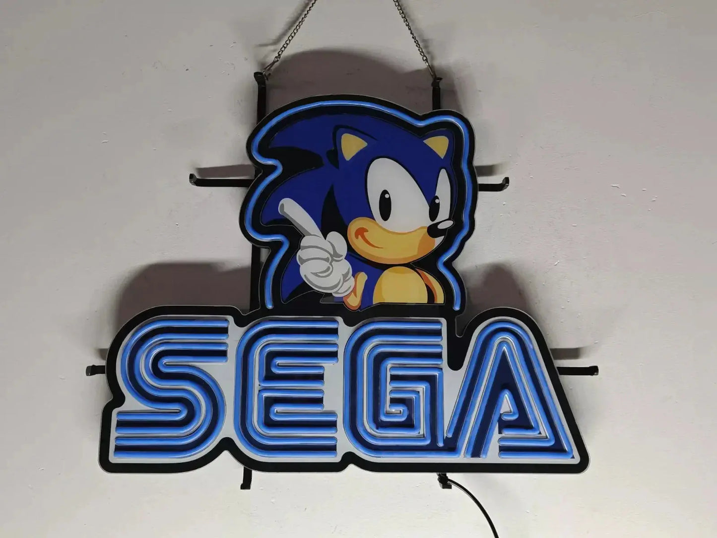 Queen Sense 20"x16" Segas Arcade Neon Sign USB Powered for Kids Room Decor,Insert Coin to Play Neon Sign Dimmable LED Neon Light Sign for Playroom Light Man Cave Game Room Bar FYLZGO Signs