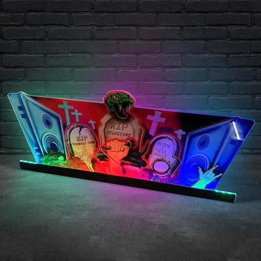 Metallica 3D Acrylic LED Topper, for Pinball Machine, Pinball Topper FYLZGO Signs
