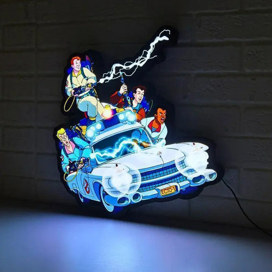 Ghostbusters ECTO-1 Lightbox, USB Powered with Dimming Control, Perfect Decor with your ECTO-1 mobile or Ecto-1 FYLZGO Signs