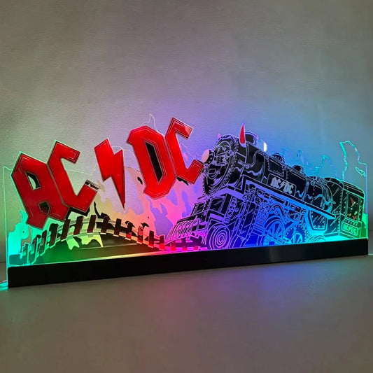 AC/DC Topper 3D Acrylic LED Topper, For Stern Pinball Mahine, Pinball Topper FYLZGO Signs