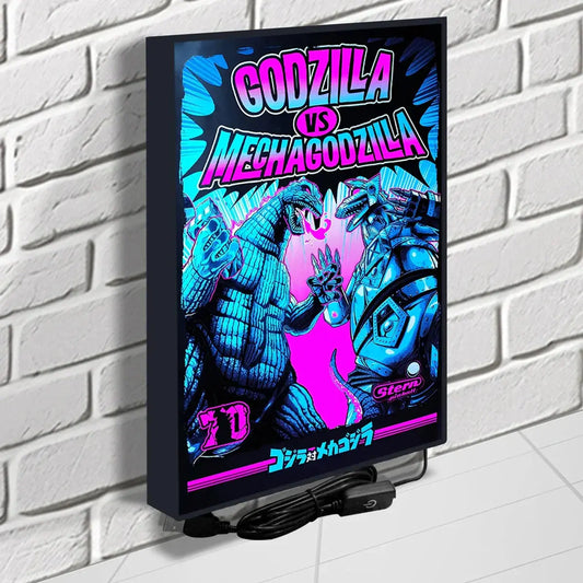 Godzilla Movie Poster LED Light Box (LED Light Box), Godzilla 3D Lightbox FYLZGO Signs