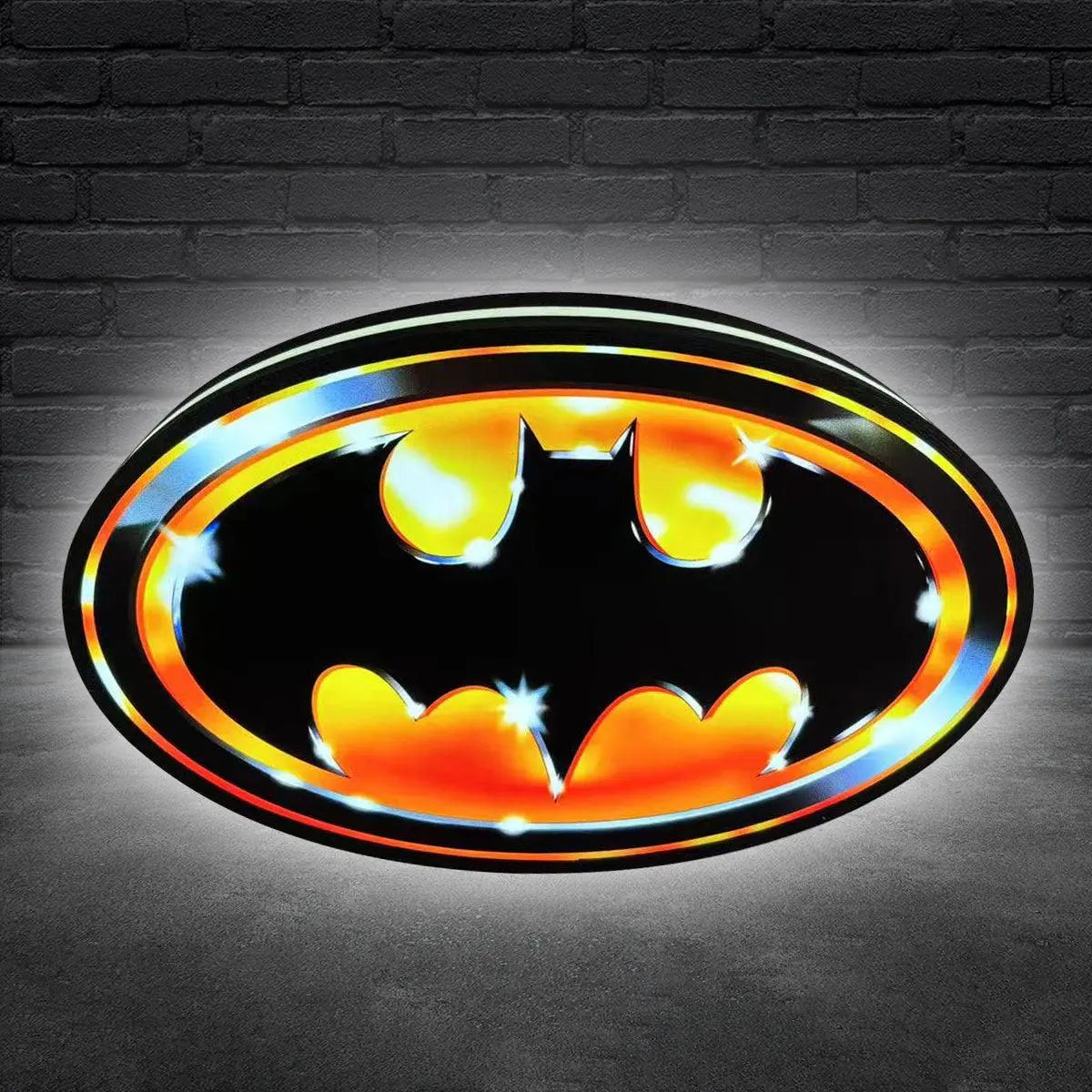 Batman 1989 Logo classic 3D Printed Light Box Fully Dimmable Great For Night Light FYLZGO Signs