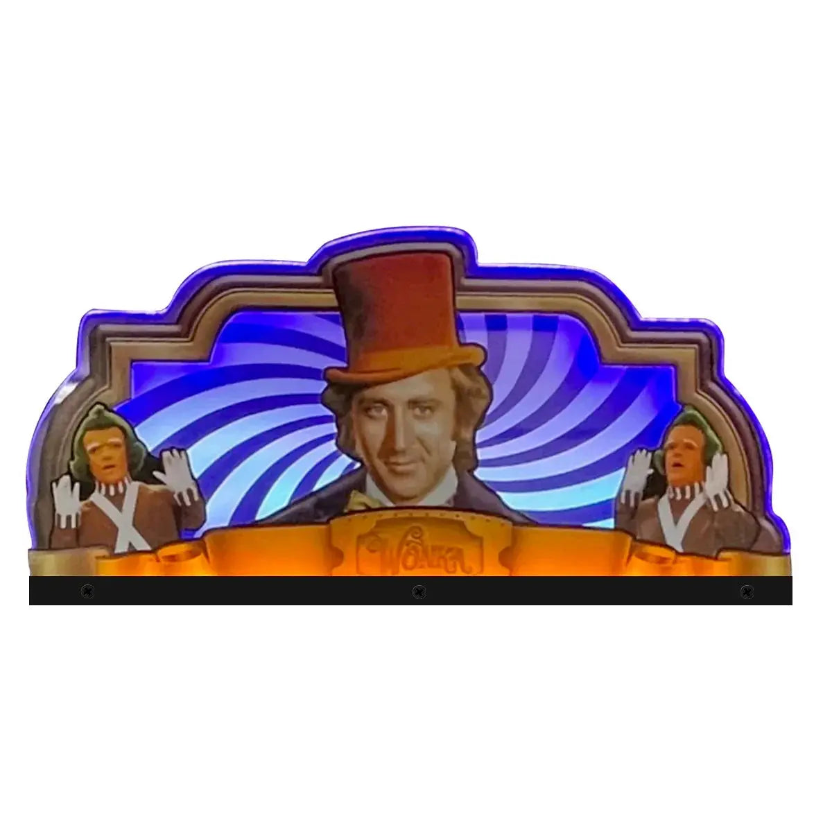 Wily Wonka Pinball JJP Topper 3D Acrylic LED Topper, For Jersey Jack Pinball Mahine, Pinball Topper FYLZGO Signs