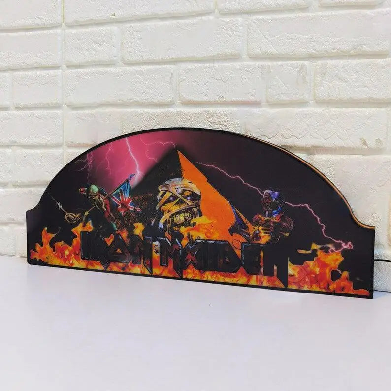 Iron Maiden Pinball Topper, LED Pinball Topper with Dimming Function and USB powered, Design for Stern Iron Maiden Pinball FYLZGO Signs