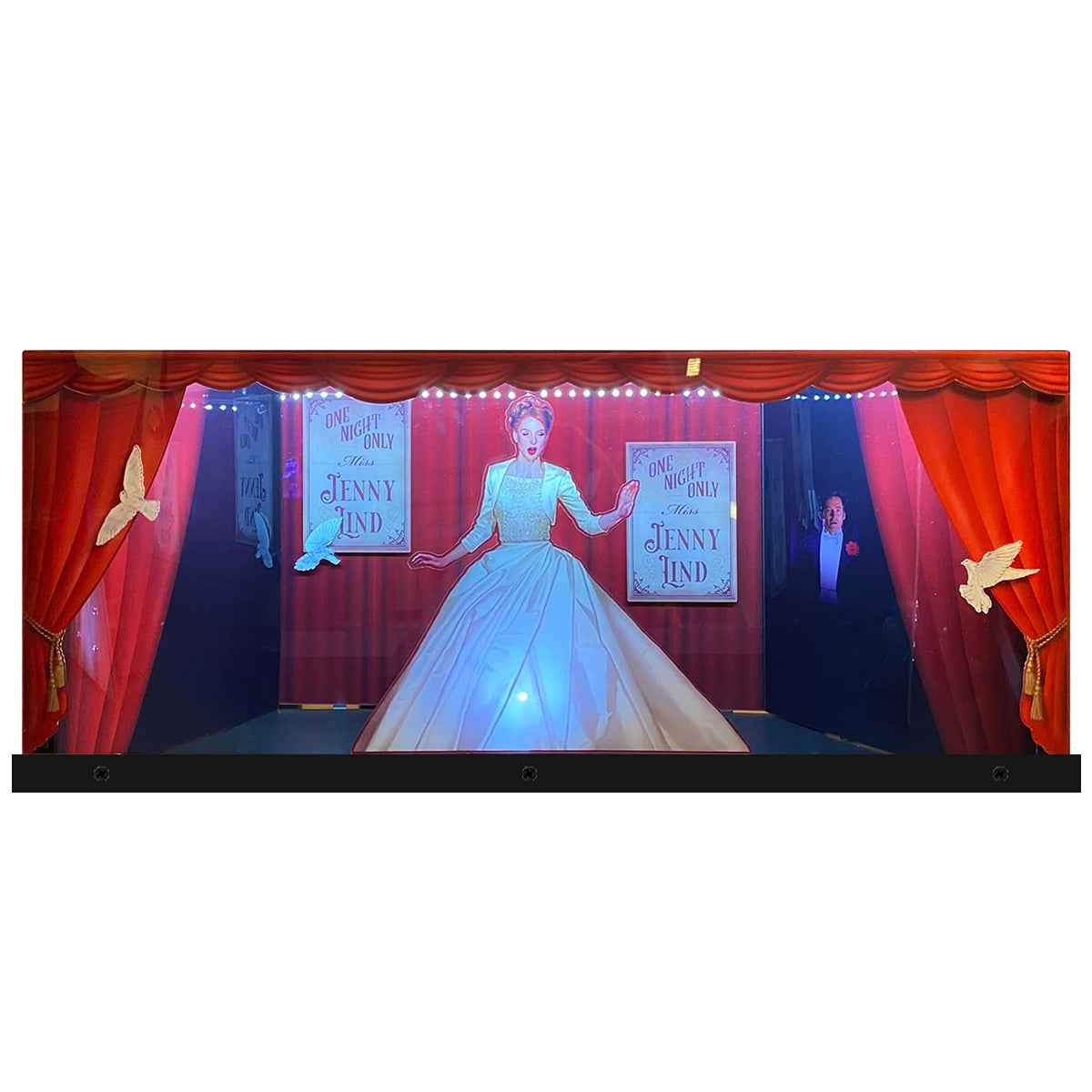 Greatest Showman topper 3D Acrylic Acrylic LED Topper, for Pinball Machine, Pinball Topper
