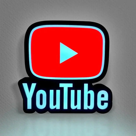 Youtube Led LightBox Sign Lamp Room Decoration FYLZGO Signs