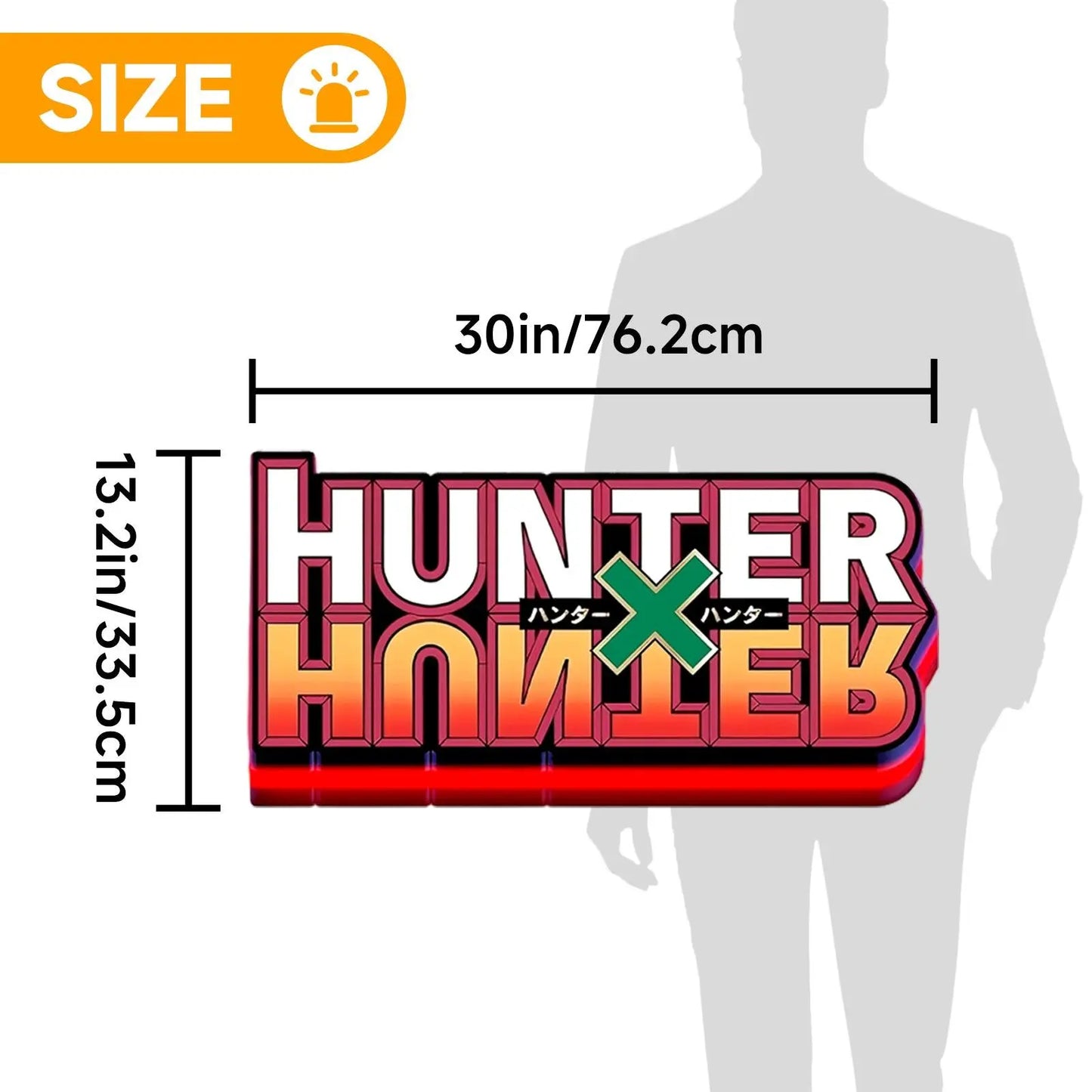 Hunter X 3D Printed LED Lightbox for Gaming Room Decor FYLZGO Signs