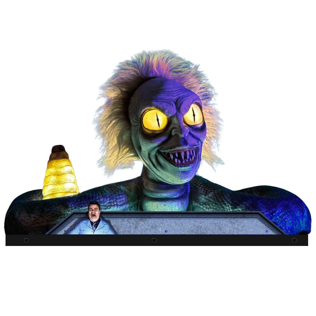 BeetleJuice Pinball Topper 3D Acrylic LED Topper, For Spooky Pinball Machine, Pinball Topper