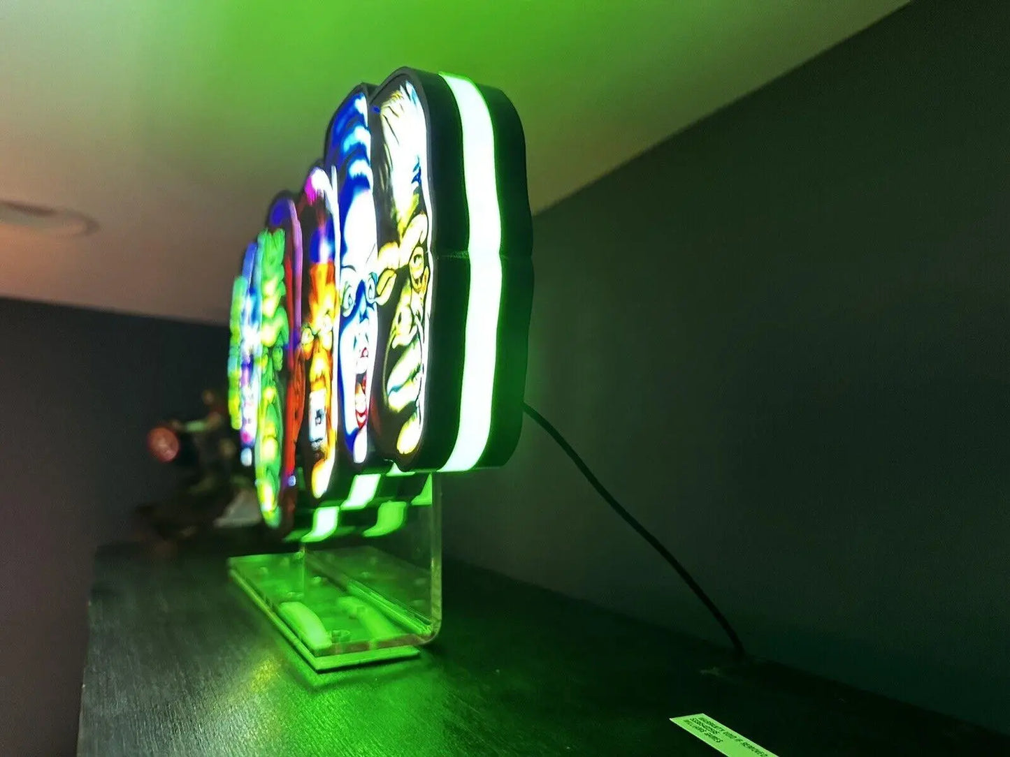 New Custom MONSTER BASH Pinball Machine LED Topper FYLZGO Signs