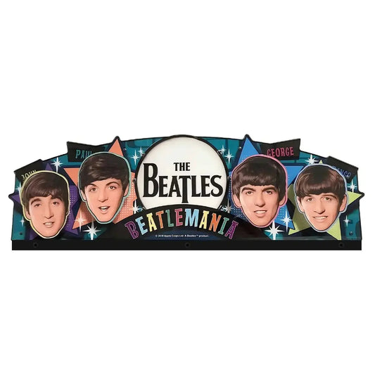 The Beatles DIAMOND Edition Pinball Topper, For Stern Pinball Machine, Perfect for Game Room Pinball Topper 3D Acrylic LED Topper, Pinball Topper FYLZGO Signs