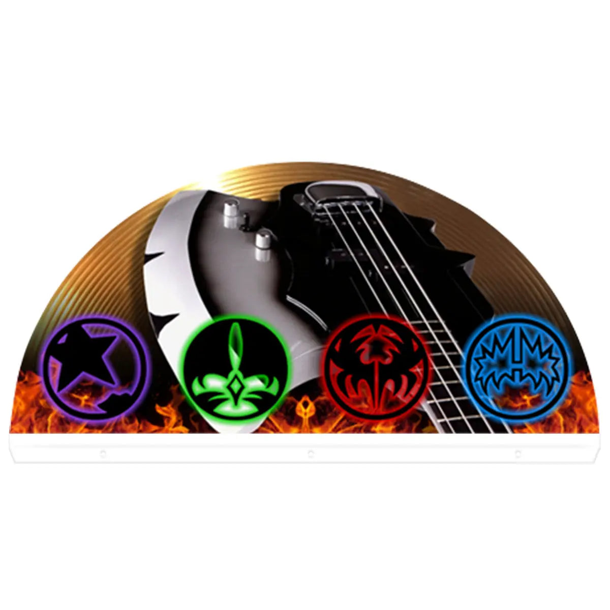 KISS Bally Topper 3D Acrylic LED Topper, For Bally Pinball Machine, KISS Pinball Machine Topper FYLZGO Signs