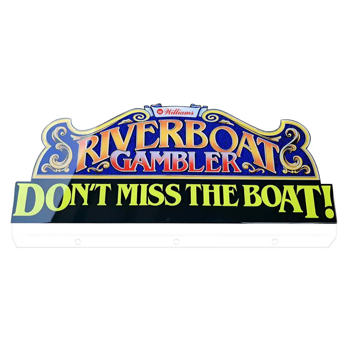Riverboat Gambler Topper 3D Acrylic LED Topper, For Arcade Art Repro Pinball Mahine, Pinball Topper FYLZGO Signs