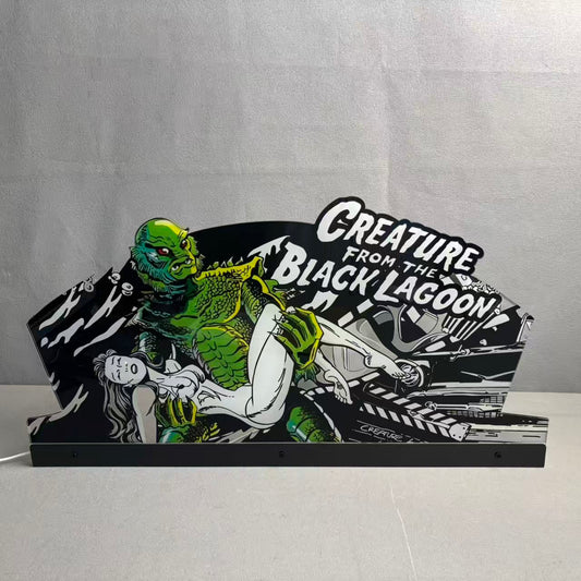 Creature from the black lagoon Topper Pinball Topper 3D Acrylic LED Topper, For Bally Pinball Machine NEOUNIK Signs