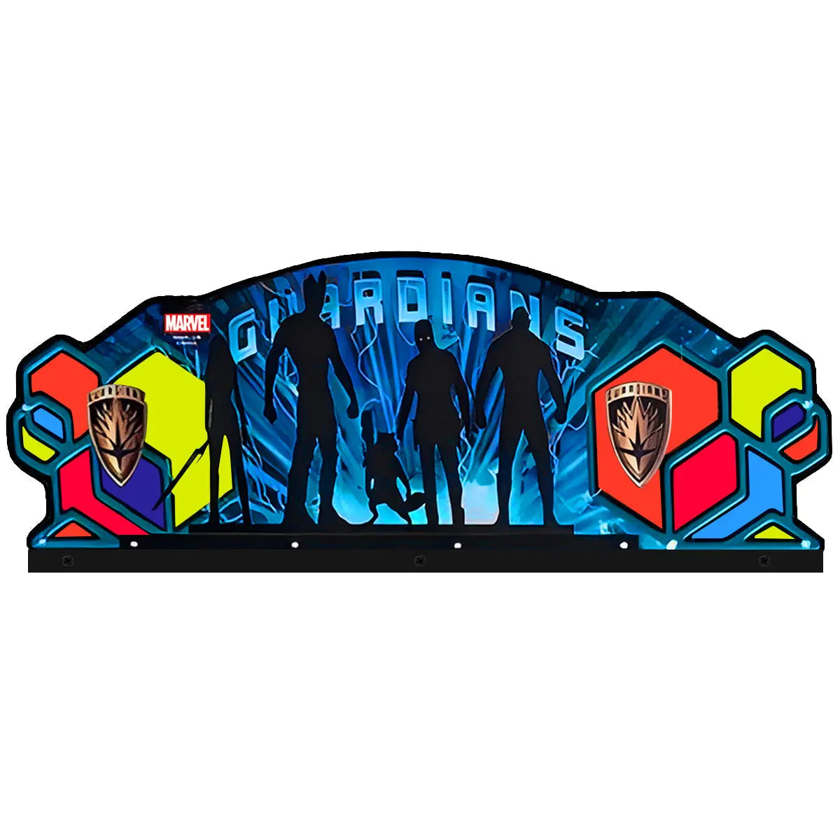 Guardians of the Galaxy Topper, Pinball topper 3D Acrylic LED Topper, for Stern Pinball Machine, Pinball Topper FYLZGO Signs