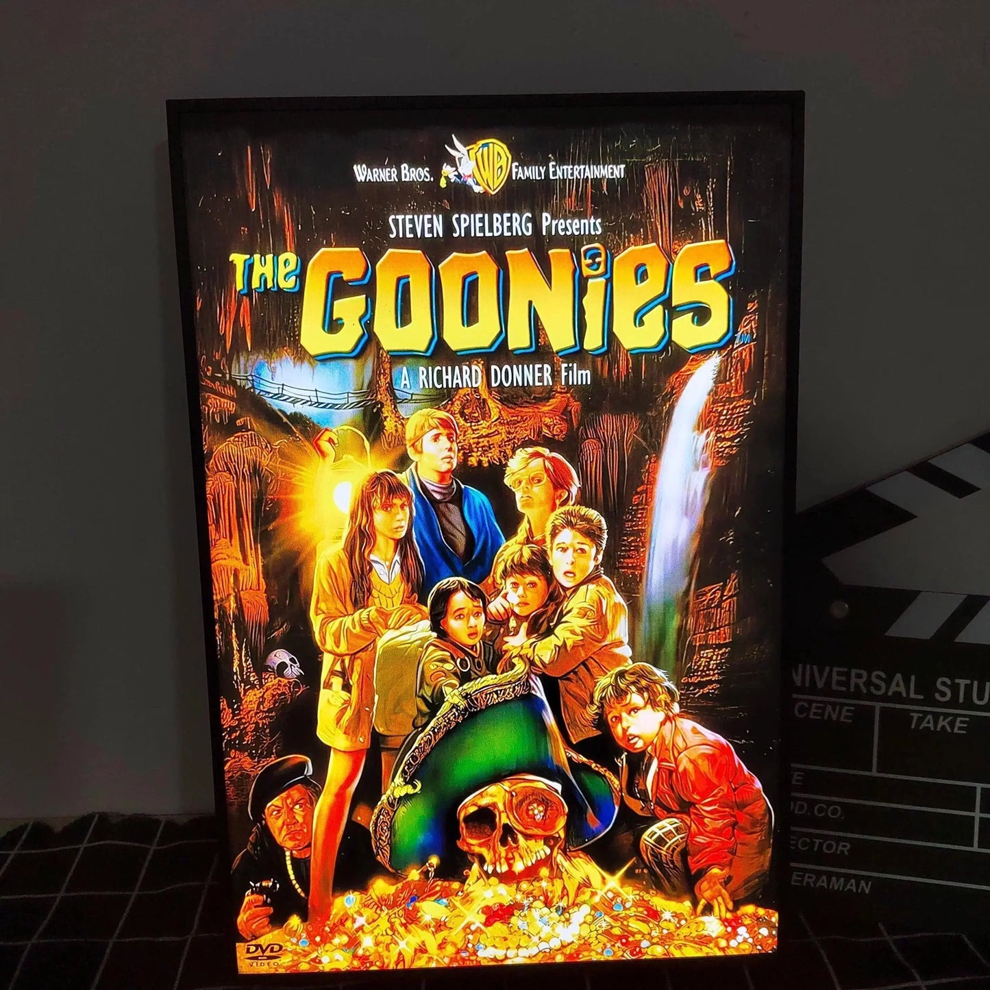 The Goonies Poster LED Lightbox Fully Dimmable & Powered by USB 3D Printed Movie Poster FYLZGO Signs