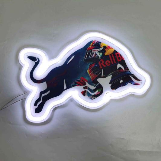 Red Bull Racing Verstappen Design RGB neon sign