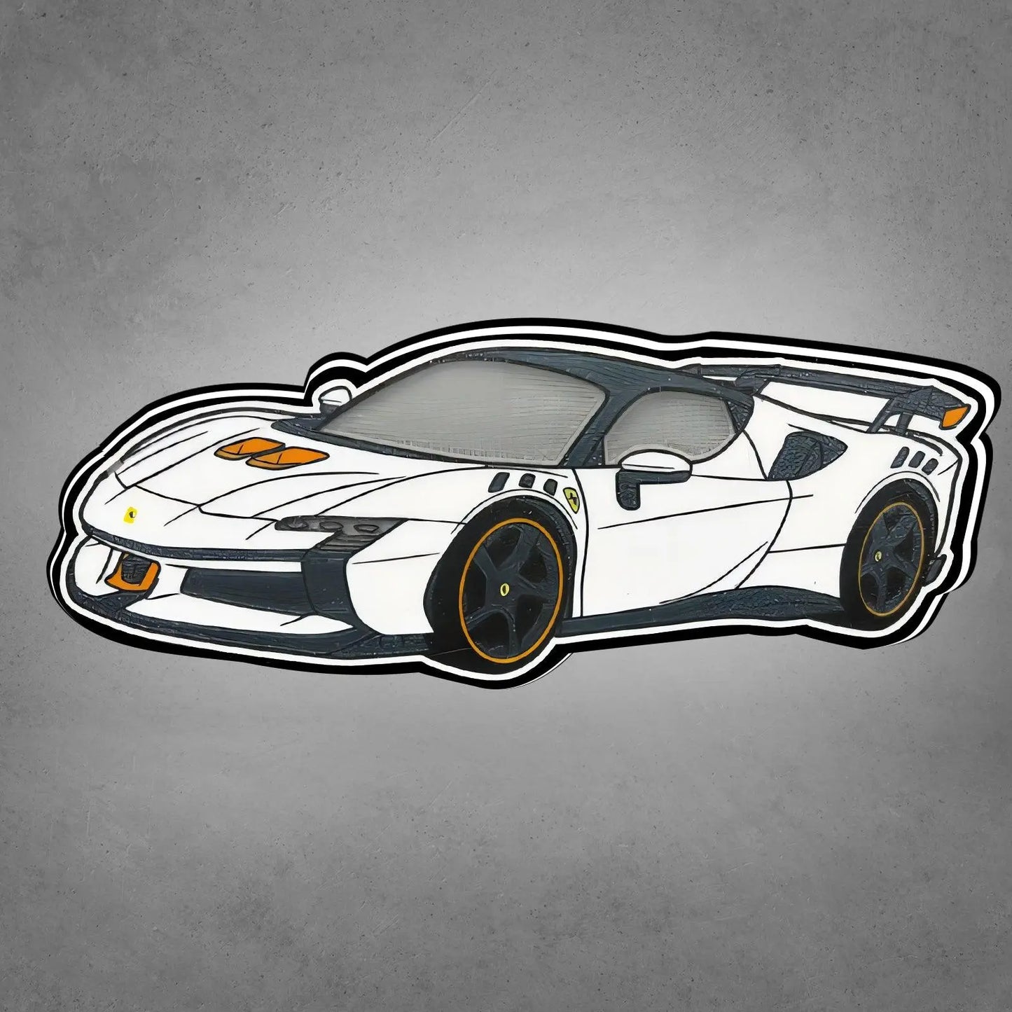 SF90 XX STRADALE multicolor 3d printed lightbox FYLZGO Signs