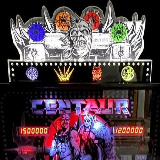 Centaur Pinball Topper 3D Acrylic LED Topper, for Bally Pinball Machine, Pinball Topper FYLZGO Signs