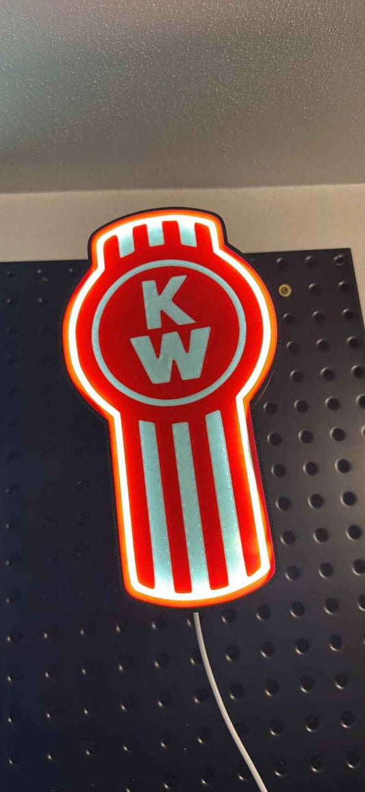 Kenworth‑Inspired LED Light Box | Truck Garage & Man Cave Decor
