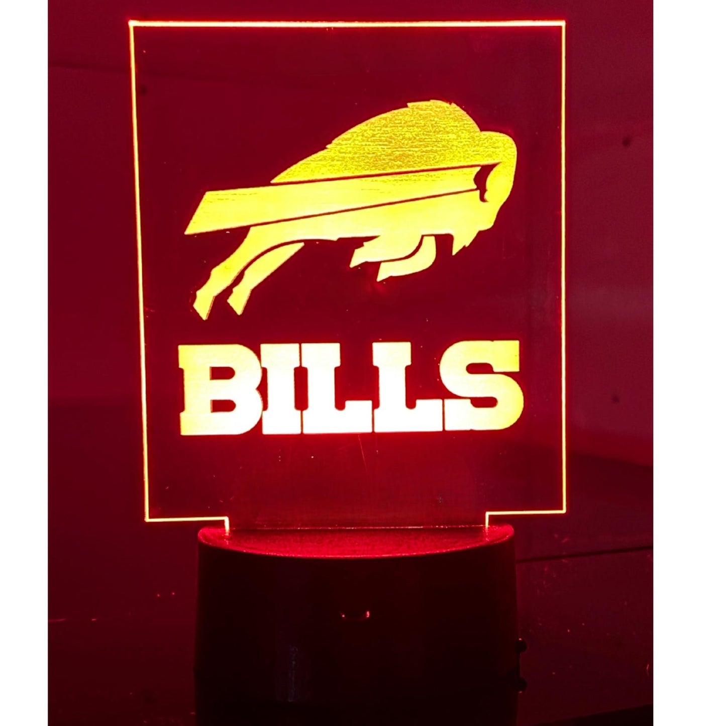 Custom Laser Engraved LED Gaming Light, Color Changing Desk Lamp, Personalized Logo Decor FYLZGO