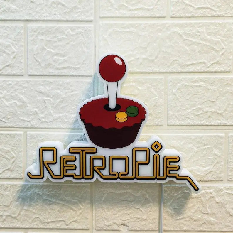 Retropie Arcade Sign for Arcade Cabinet and Gaming Room Decor, Look Great with Arcade1up, Bartop Arcade, Man cave Lights FYLZGO Signs