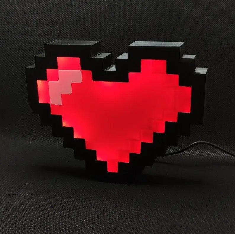 Pixel Heart Lightbox FYLZGO Signs